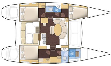 Lagoon 480 Layout